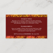 ラグジュアリーブルグンディエレガントキンセニェラスペインの エンクロージャーカード (裏面)