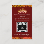 ラグジュアリーブルグンディエレガントキンセニェラスペインの エンクロージャーカード (裏面)