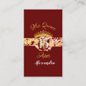 ラグジュアリーブルグンディエレガントキンセニェラスペインの エンクロージャーカード (正面)