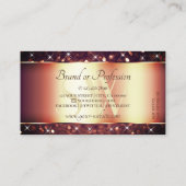 ラグジュアリーブルゴーニュバラゴールデングリッタースターズモノグラム 名刺 (裏面)