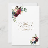 ラグジュアリーブルゴーニュフローラ金ゴールドミクリンスキンセアニラ 招待状 (裏面)