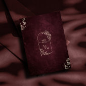 ラグジュアリーブルゴーニュフローラ金ゴールド結婚イスラム 招待状