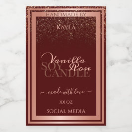 ラグジュアリーブルゴーニュ製品の包装ラベルバラ金ゴールド フードラベル