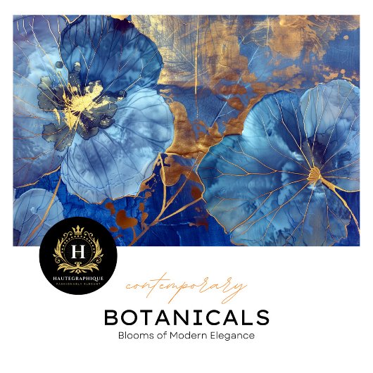 ラグジュアリーブルーと金ゴールドフローラの分離 薄葉紙