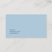 ラグジュアリーブルーアゲートゲード&金ゴールドグリッター 名刺 (裏面)