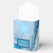 ラグジュアリーブルーウォーターカラー抽象芸術真珠光沢 フェイバーボックス (オープン)