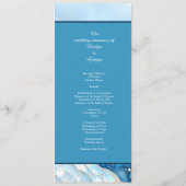 ラグジュアリーブルーウォーターカラー抽象芸術真珠光沢 プログラム (裏面)