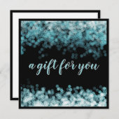 ラグジュアリーブルースパークルサロンギフト証明書カード シーズンカード (正面/裏面)