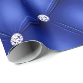 ラグジュアリーブルーダイヤモンドタフテッドパターン ラッピングペーパー (ロールコーナー)