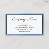 ラグジュアリーブルーフォイルスクリプト 名刺 (裏面)