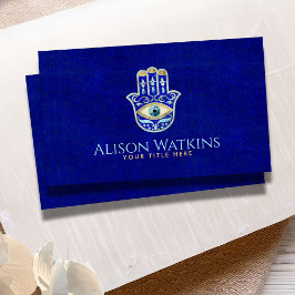 ラグジュアリーブルーラピスラズリハンザハンドオーナメント 名刺