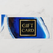 ラグジュアリーブルー瑪瑙ストーンギフトモダン証明書 (正面/裏面)