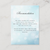ラグジュアリーブルー結婚ズアコモデーション詳細 エンクロージャーカード (正面)