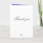 ラグジュアリーブルー霜の降りたスノーフレークウィンターサンキューカード サンキューカード (裏面)