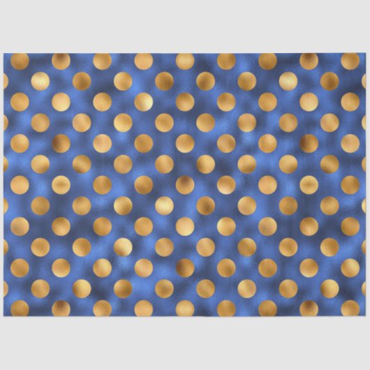 ラグジュアリーブルー&金ゴールドシリーズデザイン11 薄葉紙 (正面)