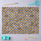 ラグジュアリーブルー&金ゴールドシリーズデザイン16 薄葉紙 (クラフト)