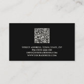 ラグジュアリープラティナデザインシマーリングクールカード 名刺 (裏面)