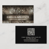 ラグジュアリープラティナデザインシマーリングクールカード 名刺 (正面/裏面)