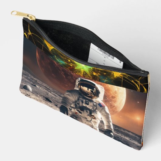 ラグジュアリープリントカットソーバッグ アクセサリーポーチ (見開き)