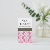 ラグジュアリープロフェッショナルダマスク名刺 名刺 (スタンド正面)