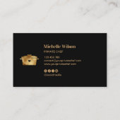 ラグジュアリープロフェッショナルパーソナルシェフケータリング調理師 名刺 (裏面)