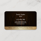 ラグジュアリープロフェッショナルロ気にーンランドスケープヤード 名刺 (裏面)