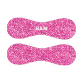 ラグジュアリーホットピンクグリッターはっきりしたスポーツモノグラム 野球ボール (パネル)