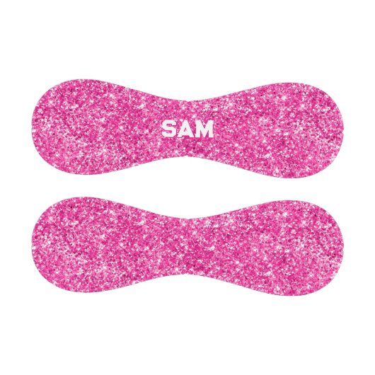 ラグジュアリーホットピンクグリッターはっきりしたスポーツモノグラム 野球ボール (パネル)