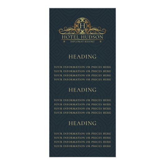 ラグジュアリーホテル情報または価格 ラックカード (正面)