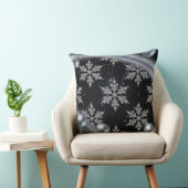 ラグジュアリーホリデーピロー – スノーフレークデザイン クッション (椅子)