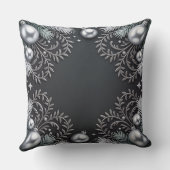 ラグジュアリーホリデーピロー – スノーフレークデザイン クッション (裏面)