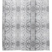 ラグジュアリーホワイトシャワーカーテンスタイル1 シャワーカーテン (正面)