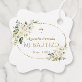 ラグジュアリーホワイトフラワーズ金ゴールドミバウティゾ フェイバータグ (裏面)