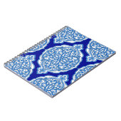 ラグジュアリーホワイトブルー、トルコオーナメント。 ノートブック (左側)