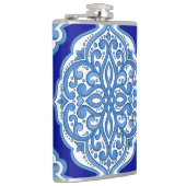 ラグジュアリーホワイトブルー、トルコオーナメント。 フラスク (右)