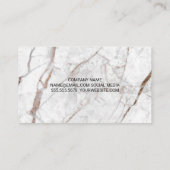 ラグジュアリーホワイトマーブル 名刺 (裏面)