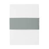 ラグジュアリーホワイトローズセージ結婚グリーン 招待状ベリーバンド (裏面例)