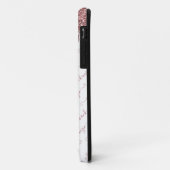 ラグジュアリーホワイトローズ金ゴールドグリッタードライブスクリプト名 Case-Mate iPhoneケース (裏面/左)