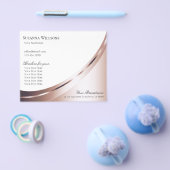 ラグジュアリーホワイトローズ金ゴールドデコールビジネスプロモーション チラシ (シングル)