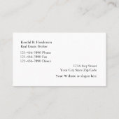 ラグジュアリーホームマーケティング 名刺 (裏面)