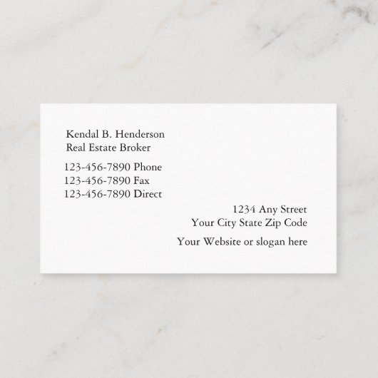 ラグジュアリーホームマーケティング 名刺 (裏面)