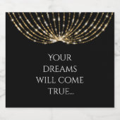 ラグジュアリーボトルきらめくワインラベル スパークリングワインラベル (シングルラベル)