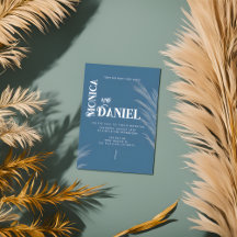 ラグジュアリーボホブルー&ホワイト結婚ズ