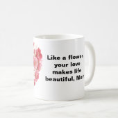 ラグジュアリーマザーズデイフローラクラウン コーヒーマグカップ (正面右)