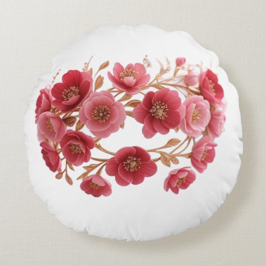 ラグジュアリーマザーズデイフローラクラウン ラウンドクッション (正面)