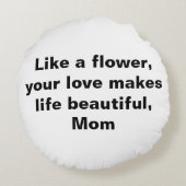 ラグジュアリーマザーズデイフローラクラウン ラウンドクッション (裏面)