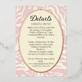 ラグジュアリーマティスバラ金ゴールドラウンドフレーム 箔招待状 (正面)