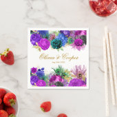 ラグジュアリーマルディグラ結婚ス金ゴールド スタンダードカクテルナプキン (インサイチュ)