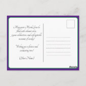 💚💜💛ラグジュアリーマルディグラ ポストカード (裏面)