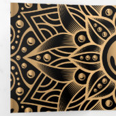 ラグジュアリーマンダラ12 三つ折りクリスマスカード (内部最初)